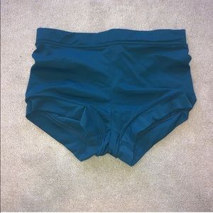 teal balera booty shorts